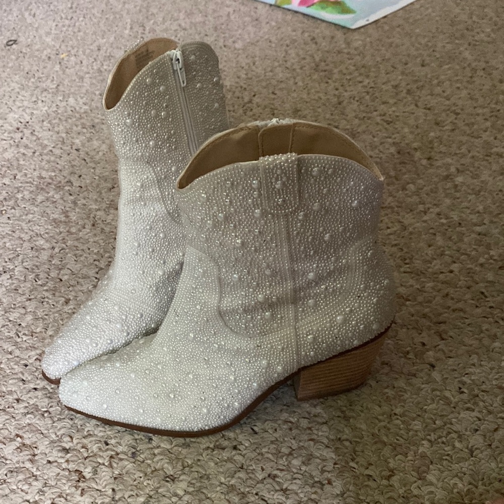 Sparkly rhinestone boots